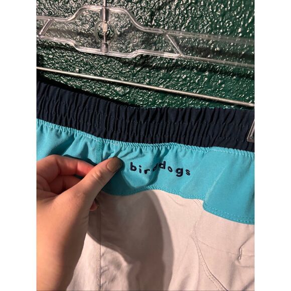 Mens GRAY AND BLUE BirdDogs Shorts Sz XL Lined - Picture 3 of 5